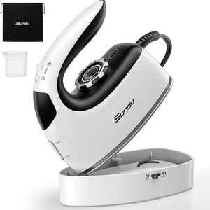 Small Travel Clothes Steam Iron, Portable, Non-Stick Soleplate, 300 Micro steam